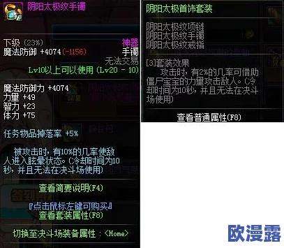 DNF游戏中太极与阴阳装备对比分析：哪个更适合你的角色？