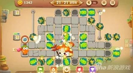 保卫萝卜3集市16关详尽图文攻略：利用太阳花技巧高效消灭所有障碍物