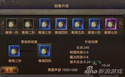 热血传奇手机版:金色勋章白银九阶获取与属性详解攻略 热血传奇手机版:金色勋章白银九阶获取与属性详解攻略